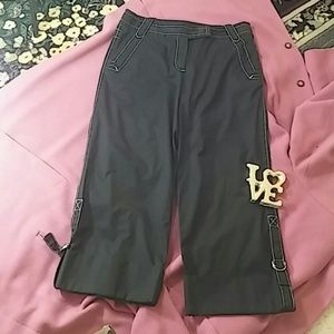 Ann Taylor LOFT Cargo Black pants 6
